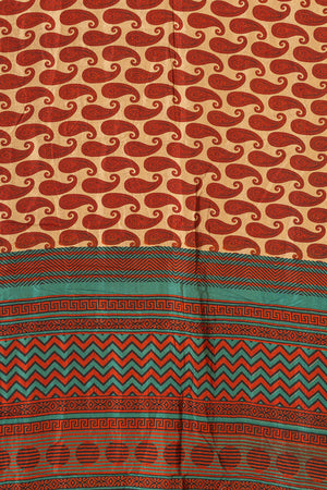 Vintage Rayon Sari - 5 Metres Long - 4784