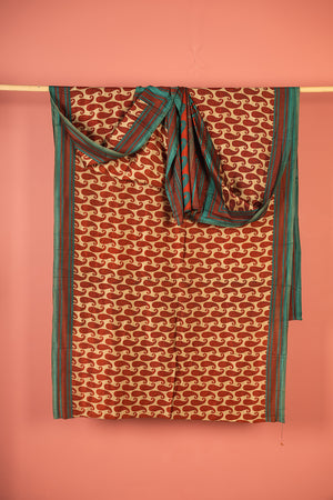 Vintage Rayon Sari - 5 Metres Long - 4784