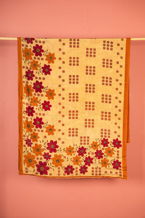 Vintage Rayon Sari - 5 Metres Long - 4785