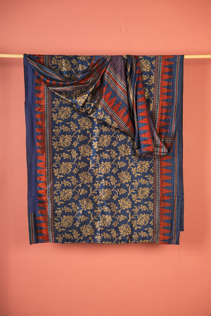 Vintage Rayon Sari - 5 Metres Long - 4786