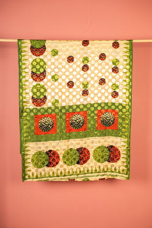 Vintage Rayon Sari - 5 Metres Long - 4787