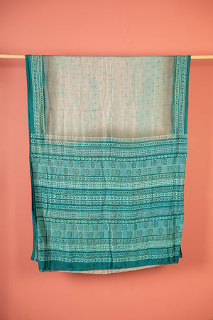 Vintage Rayon Sari - 5 Metres Long - 4789
