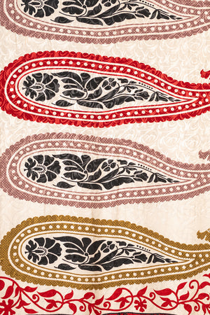 Vintage Rayon Sari - 5 Metres Long - 4792