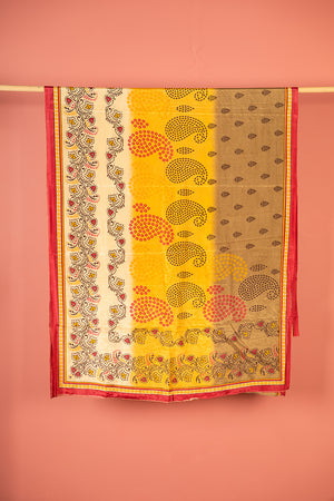Vintage Rayon Sari - 5 Metres Long - 4793
