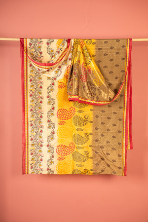 Vintage Rayon Sari - 5 Metres Long - 4793