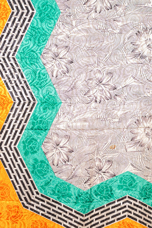 Vintage Rayon Sari - 5 Metres Long - 4796