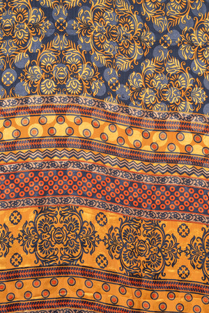 Vintage Rayon Sari - 5 Metres Long - 4797