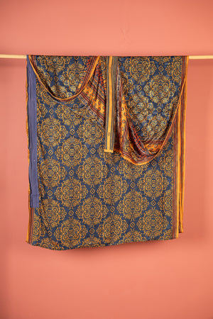 Vintage Rayon Sari - 5 Metres Long - 4797