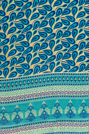 Vintage Rayon Sari - 5 Metres Long - 4798