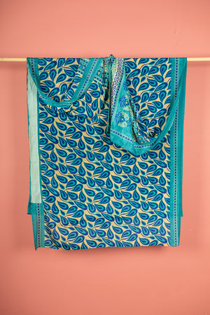 Vintage Rayon Sari - 5 Metres Long - 4798