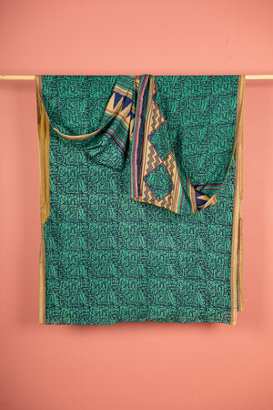 Vintage Rayon Sari - 5 Metres Long - 4803