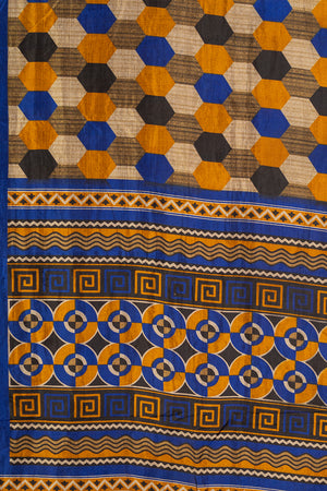 Vintage Rayon Sari - 5 Metres Long - 4813