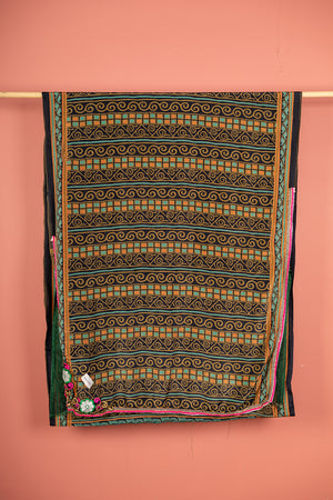 Vintage Rayon Sari - 5 Metres Long - 4816