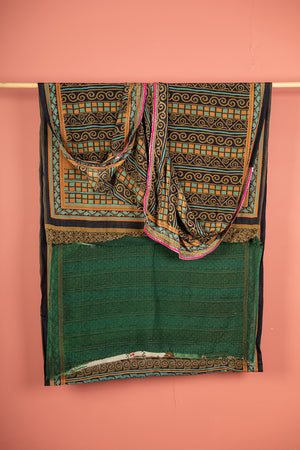 Vintage Rayon Sari - 5 Metres Long - 4816
