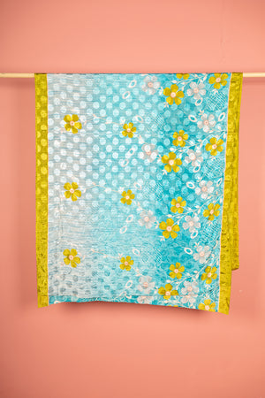 Vintage Rayon Sari - 5 Metres Long - 4820