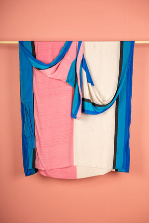 Vintage Rayon Sari - 5 Metres Long - 4826