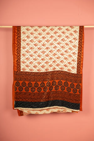 Vintage Rayon Sari - 5 Metres Long - 4827