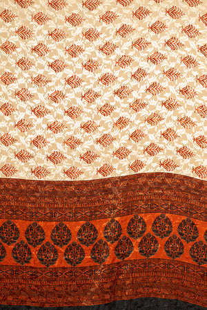 Vintage Rayon Sari - 5 Metres Long - 4827