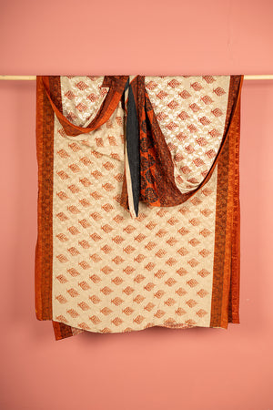 Vintage Rayon Sari - 5 Metres Long - 4827
