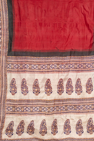 Vintage Rayon Sari - 5 Metres Long - 4833