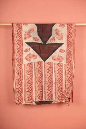 Vintage Rayon Sari - 5 Metres Long - 4837