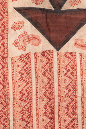 Vintage Rayon Sari - 5 Metres Long - 4837