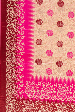 Vintage Rayon Sari - 5 Metres Long - 4840