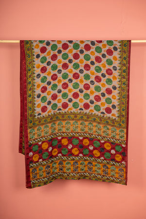 Vintage Rayon Sari - 5 Metres Long - 4843