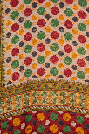 Vintage Rayon Sari - 5 Metres Long - 4843