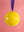 Yellow and Purple Colourblock Bauble