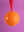 Orange and Red Colourblock Bauble