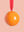 Orange and Red Large Colourblock Bauble