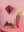 Pink & Brown Origami Lantern Hanging Decoration