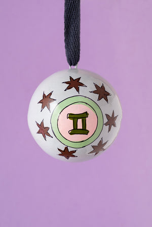 Gemini Zodiac Bauble