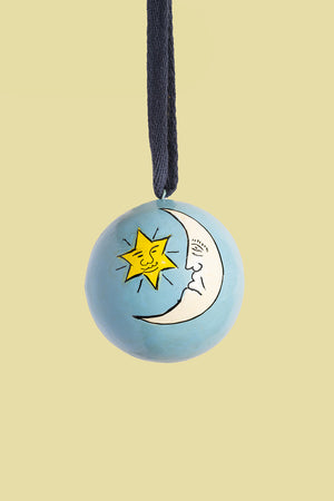 The Moon Blue Bauble