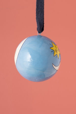 The Moon Blue Bauble