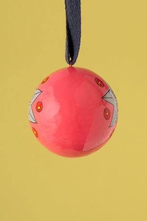 The Star Pink & Red Bauble