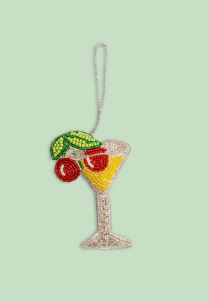 Martini Glass Decoration (Virgin Plastic Free)