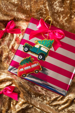 Camper Van with Tree Decoration (Virgin Plastic Free)