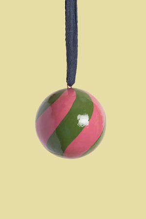 Heather & Pine Swirl Bauble