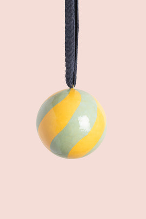 Mint & Lemon Swirl Bauble