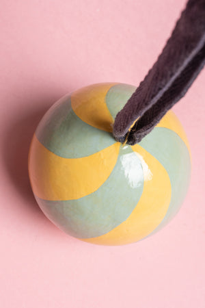 Mint & Lemon Swirl Bauble