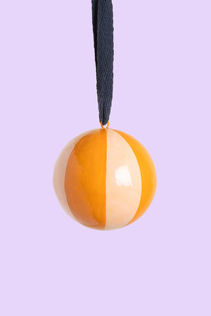 Tangerine & Almond Beachball Bauble