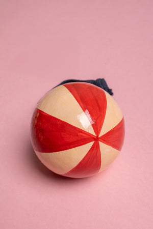 Scarlet & Almond Beachball Bauble
