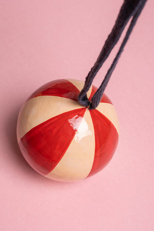 Scarlet & Almond Beachball Bauble
