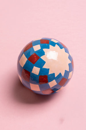 Scarlet, Cobalt & Blush Gingham Bauble
