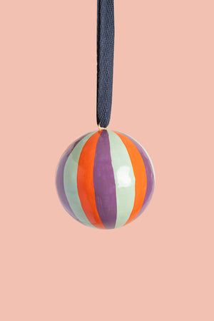 Fizz Stripe Trio Bauble