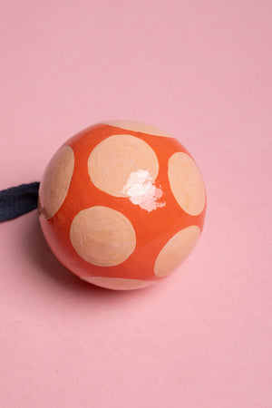 Blush & Mango Spotted Bauble