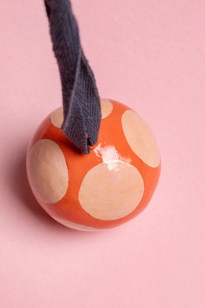 Blush & Mango Spotted Bauble