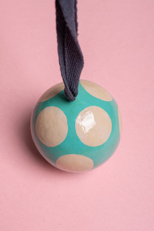 Stone & Turquoise Spotted Bauble